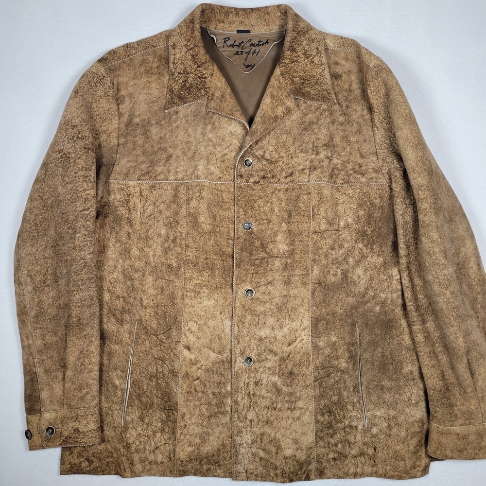 Vintage Robert Comstock Limited Edition Signed‎ Suede Jacket Men's 44-46